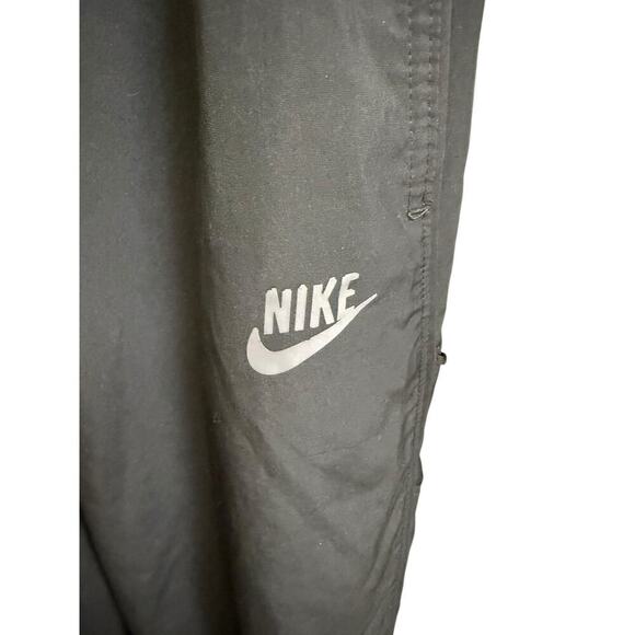 Nike Men's Sweatpants Black Pockets Elastic Waistband and Zipper Legs Large - Picture 6 of 11